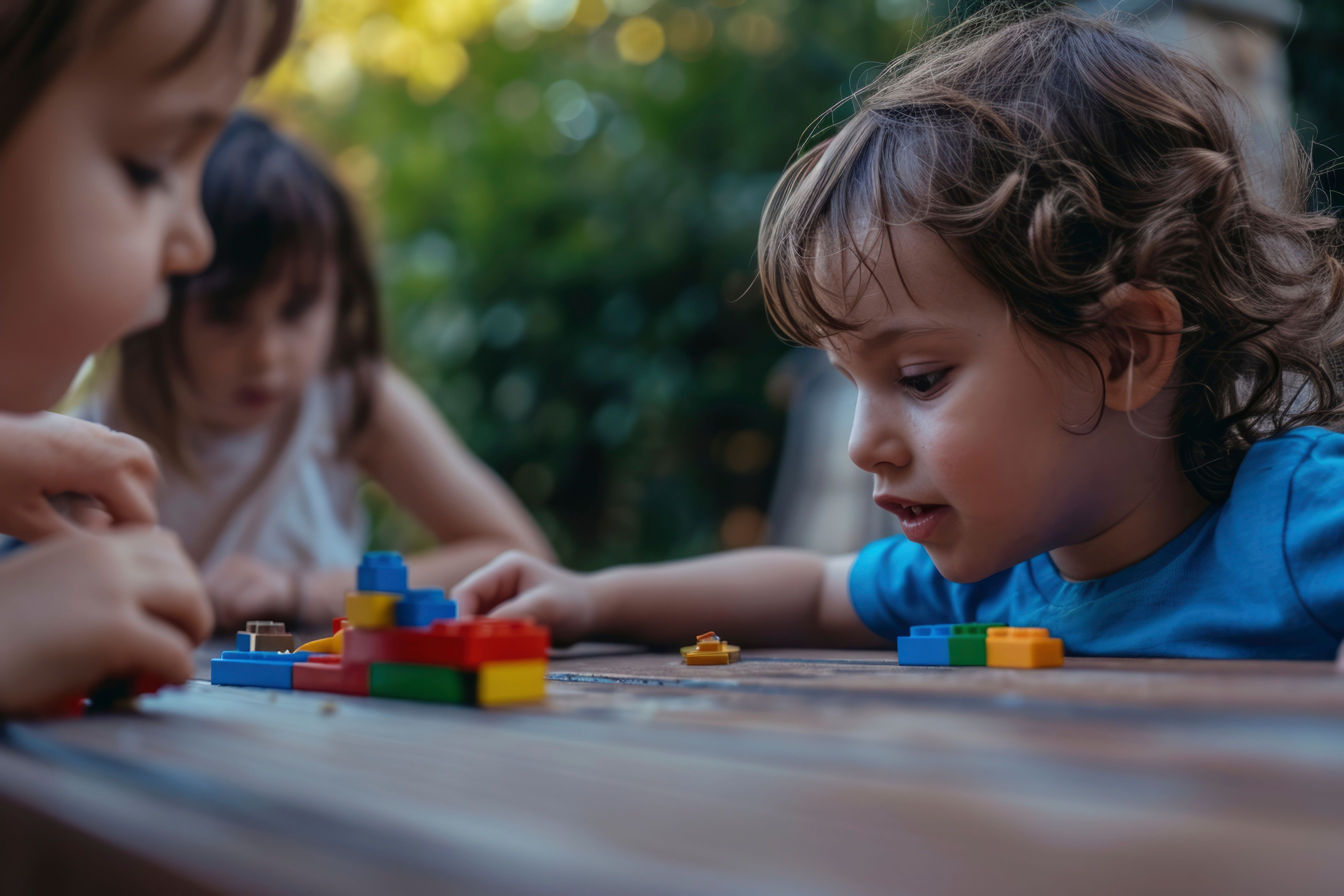 Diverse children playing together
